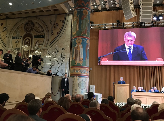 Федор Бирюков на XXIII Всемирном Русском Народном Соборе (Москва, Храм Христа Спасителя, 18.10.2019)