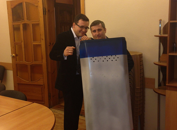Делегация Русинтерна в Симферополе, 5 марта 2014 г.