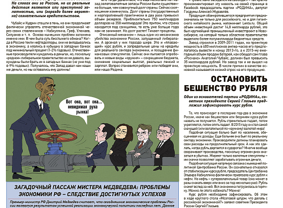 Родина. Ростовская область. Листовка, февраль 2016.