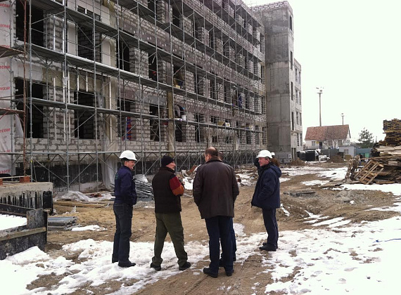 Алексей Журавлёв инспектирует строящиеся соцобъекты в ПМР, 04.01.2015 (часть 2)
