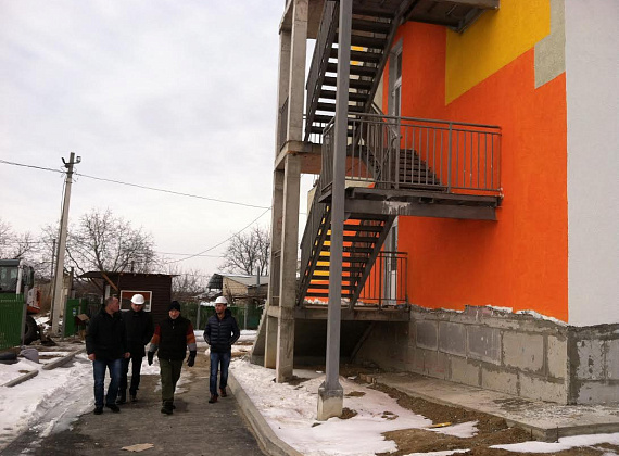 Алексей Журавлёв инспектирует строящиеся соцобъекты в ПМР, 04.01.2015 (часть 2)