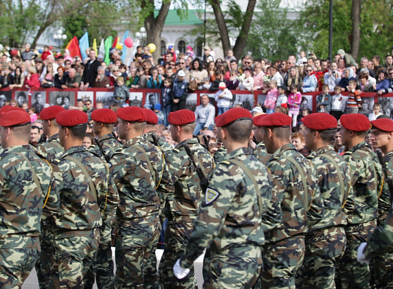 Визит российской делегации во главе с Рогозиным в ПМР, 9 мая 2014 г.