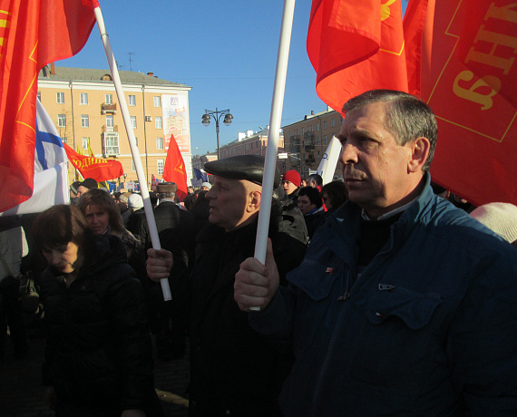 Рязанская "РОДИНА" вышла на митинг в поддержку Крыма