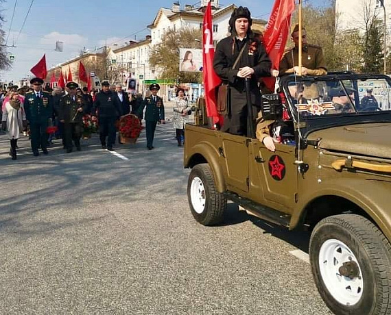 Торжественный митинг на День Победы в микрорайоне Пашино открыл Вячеслав Илюхин