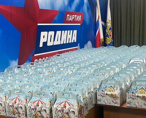 Дети в Тамбове начали получать новогодние подарки от Алексея Журавлева