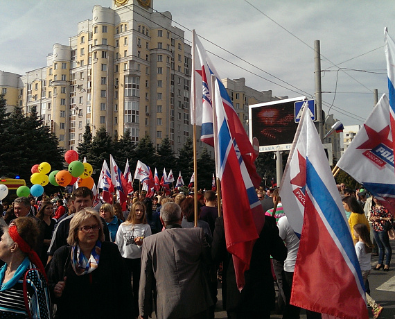 Соратники приняли участие в параде в Брянске
