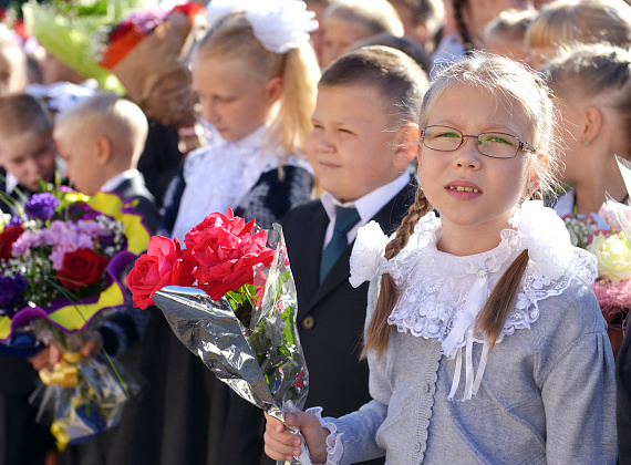 Посещение Алексеем Журавлевым Аннинской средней школы, 01.09.2016