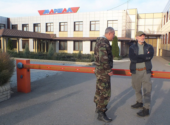 Алексей Журавлёв посетил разрушенный луганский завод "Маршал", 22 сентября 2014 г.