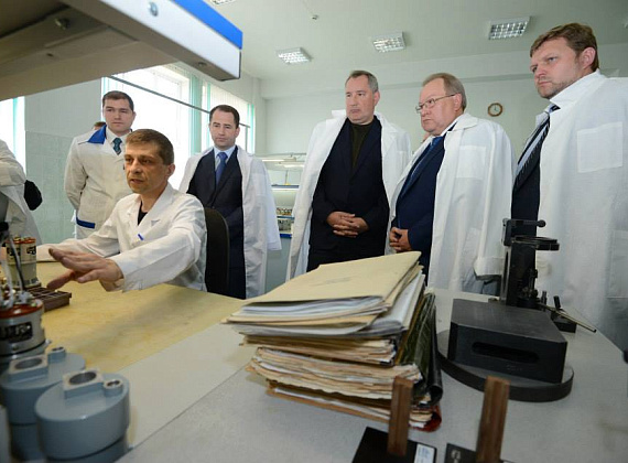 Дмитрий Рогозин и Алексей Журавлёв в Кировской области, 30 мая 2014 г.