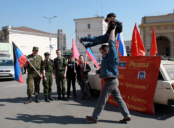 Автопробег "Мир! Труд! Новороссия!" 1 мая 2014 г.