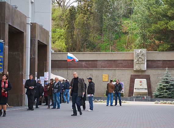 Алексей Журавлёв в Севастополе, 14 марта 2014 г.
