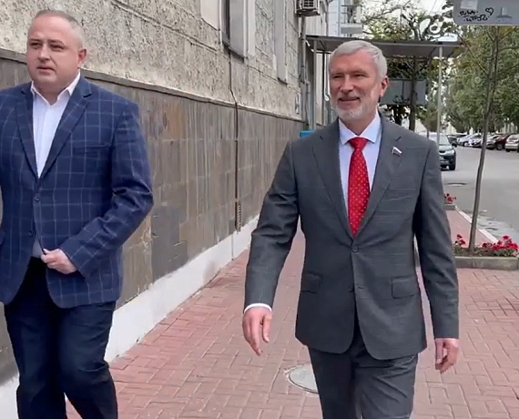 Журавлев и Косенков осмотрели ход благоустройства Тамбова