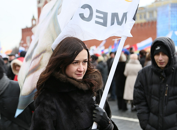 Митинг-концерт на Красной площади в поддержку принятия Крыма в состав РФ, 18 марта 2014 г.