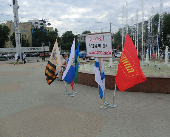В Рязани состоялся пикет "Помогайте народу Новороссии!"