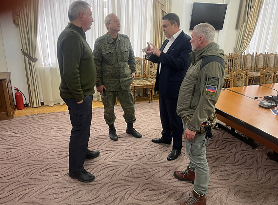 Рабочий визит Алексея Журавлева на Донбасс, ноябрь 2022 г.