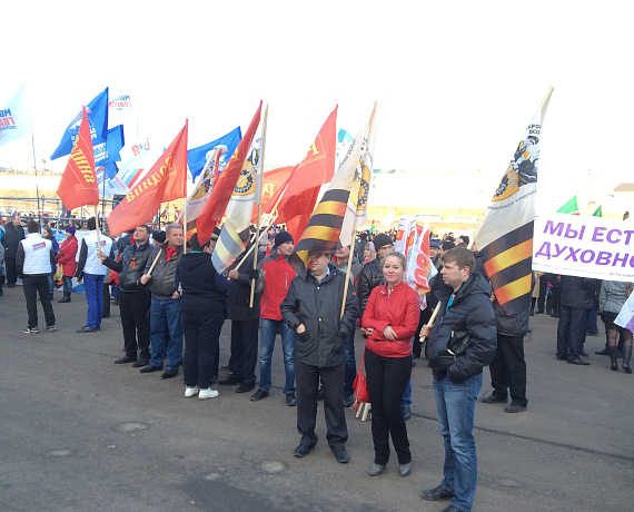 Партийцы Татарстана приняли участие в митинге, посвящённом годовщине воссоединения России с Крымом