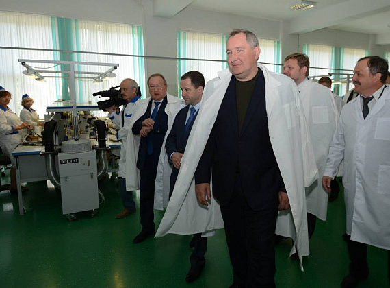 Дмитрий Рогозин и Алексей Журавлёв в Кировской области, 30 мая 2014 г.
