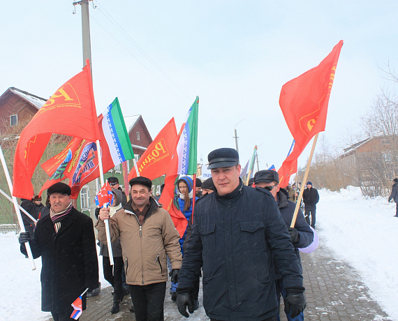"РОДИНА" Ненецкого автономного округа отметила снежный Первомай
