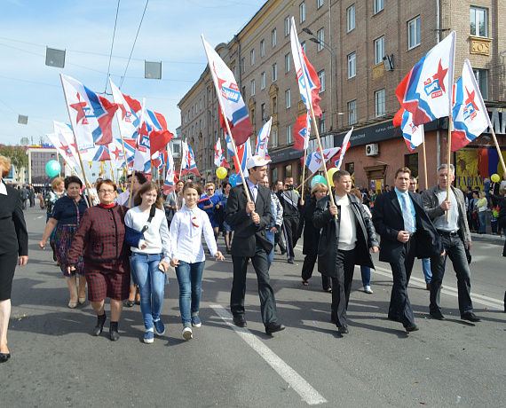 Соратники приняли участие в параде в Брянске