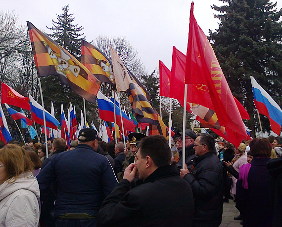 Ставропольская "РОДИНА" приняла участие в митинге в поддержку русских Украины и Крыма
