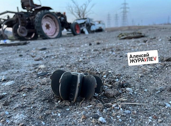 Алексей Журавлев в освобожденном от нацистов Мариуполе (28.03.2022)