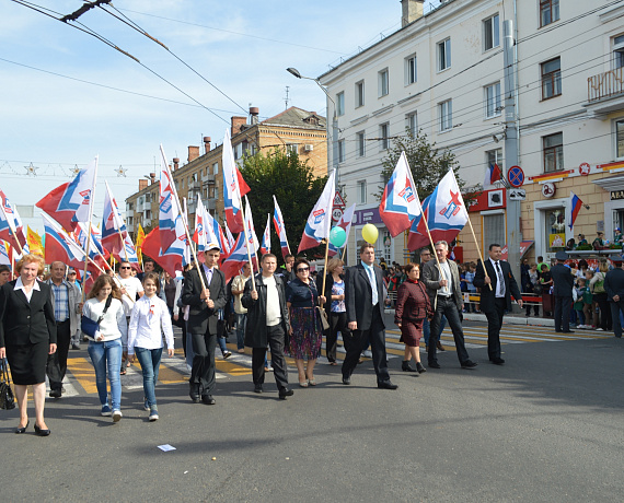 Соратники приняли участие в параде в Брянске