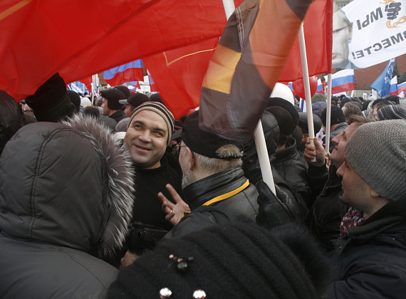 Партия "РОДИНА" на митинге-концерте на Красной площади, 18 марта 2014 г.