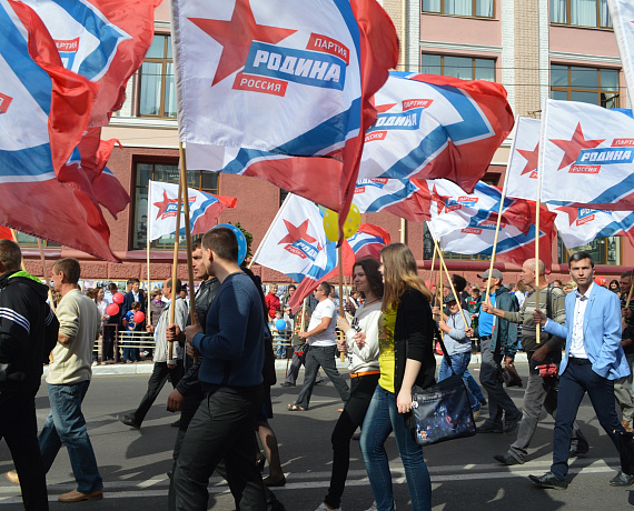 Соратники приняли участие в параде в Брянске