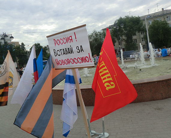 В Рязани состоялся пикет "Помогайте народу Новороссии!"