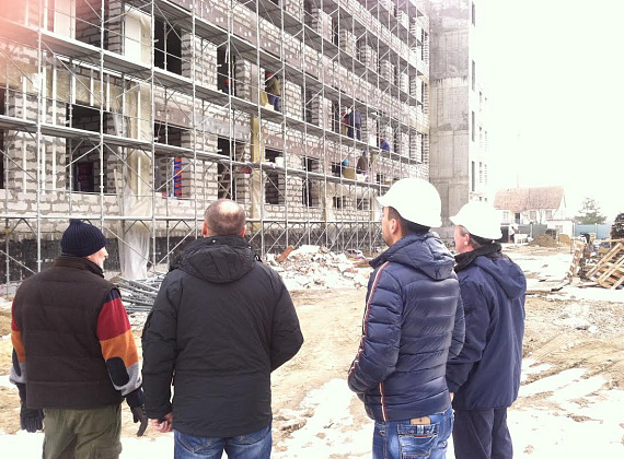 Алексей Журавлёв инспектирует строящиеся соцобъекты в ПМР, 04.01.2015 (часть 2)