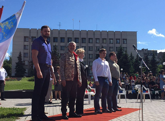 Рабочий визит Алексея Журавлёва в ЛНР, 11.06.2016