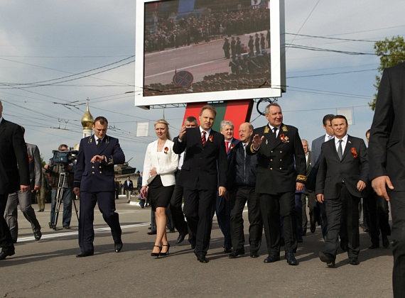 Визит российской делегации во главе с Рогозиным в ПМР, 9 мая 2014 г.