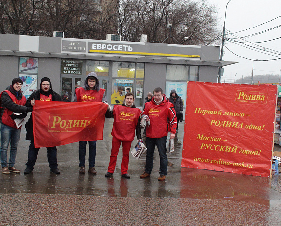 Московская "РОДИНА" провела агитационную акцию