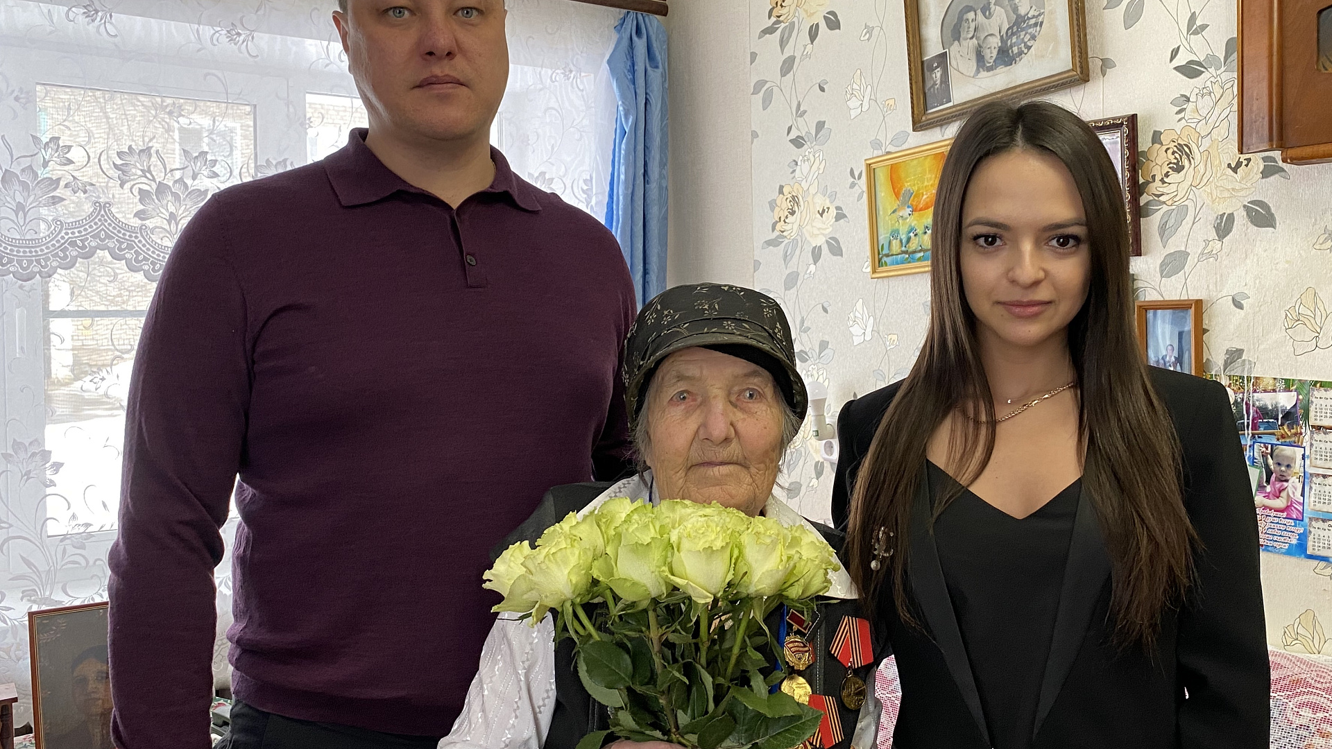 Кировские родинцы поздравили с 8 Марта 96-летнюю труженицу тыла