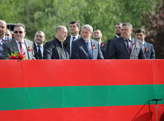 Визит российской делегации во главе с Рогозиным в ПМР, 9 мая 2014 г.