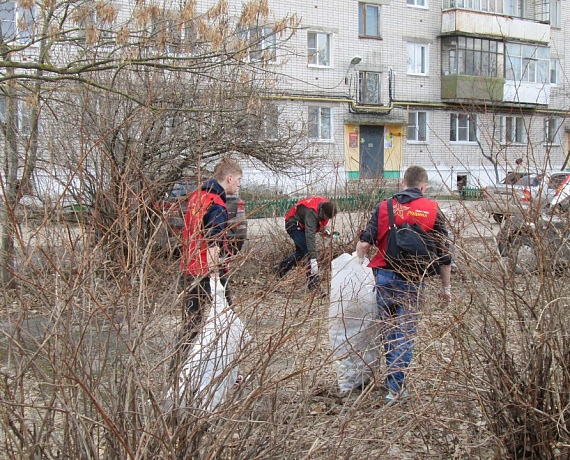 Активисты провели субботник в нижегородском Дзержинске