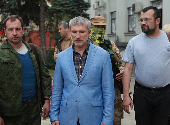 Визит Алексея Журавлёва в Луганскую народную республику, июнь 2014 г.