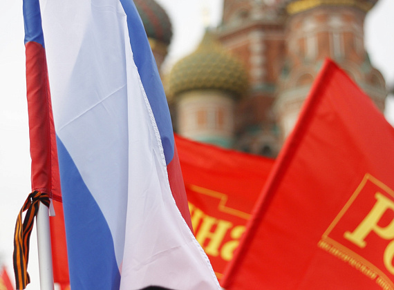 Митинг на Васильевском спуске в поддержку Крыма, 7 марта 2014 г.