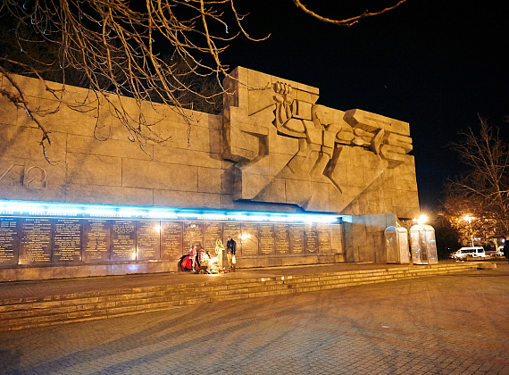 Российские флаги в Симферополе, Бахчисарае, Севастополе, 15 марта 2014 г.