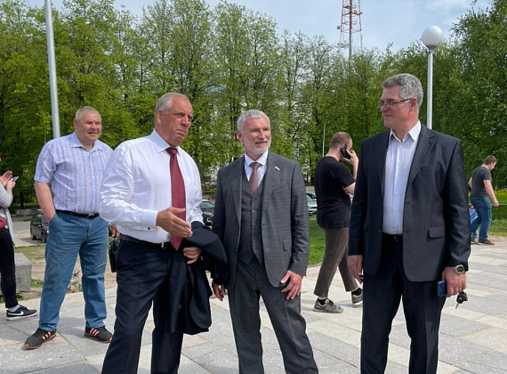 Рабочий визит Алексея Журавлева в Новгородскую область, 17.05.2021