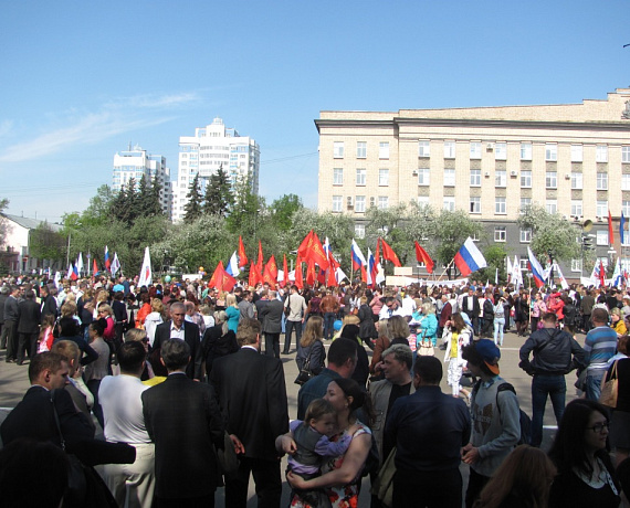"РОДИНА" Орла приняла участие в первомайском митинге