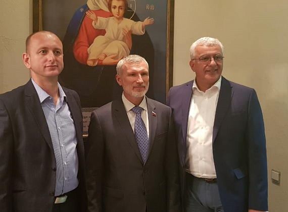 Рабочая встреча руководства партии "РОДИНА" с лидерами Демократического фронта Черногории, 18.10.2018