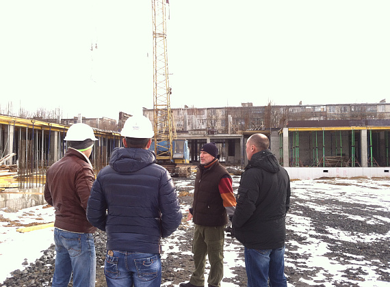 Алексей Журавлёв инспектирует строящиеся соцобъекты в ПМР, 04.01.2015 (часть 2)
