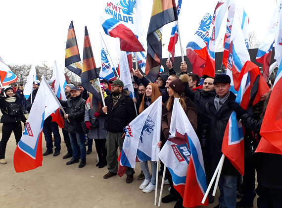 Соратники партии "РОДИНА" и Конгресса русских общин на митинге-концерте "Мы - едины", 04.11.2017
