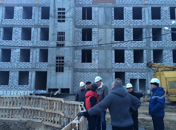 Алексей Журавлёв осмотрел стройплощадки соцобъектов в ПМР, 02.12.2014