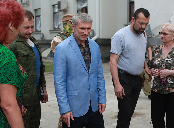 Визит Алексея Журавлёва в Луганскую народную республику, июнь 2014 г.