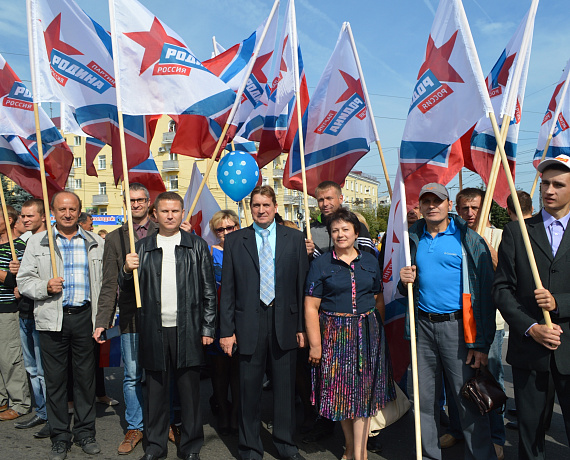 Соратники приняли участие в параде в Брянске