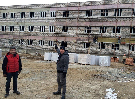 Алексей Журавлёв осмотрел стройплощадки соцобъектов в ПМР, 02.12.2014