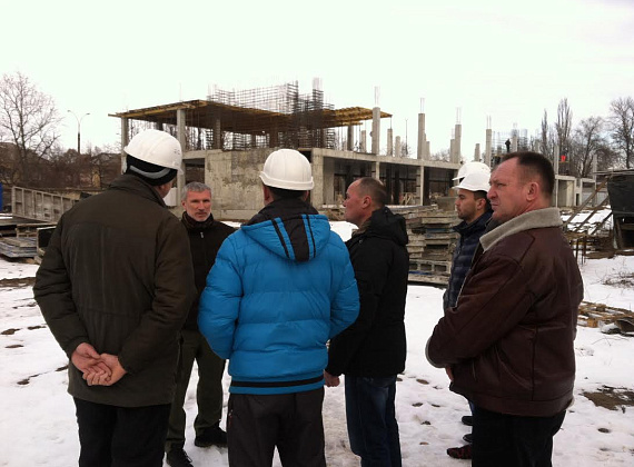 Алексей Журавлёв инспектирует строящиеся соцобъекты в ПМР, 04.01.2015 (часть 2)