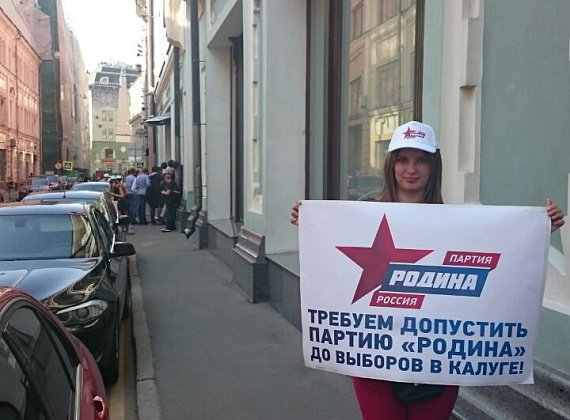 Пикеты партии "РОДИНА" у ЦИК, 07.08.2015